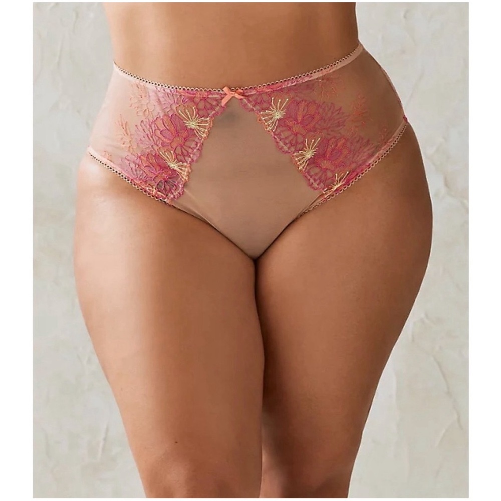 Torrid Rose Dust Lace Babydoll Lingerie Set w/ Panty NWT SZ 0 (12) - Picture 9 of 14